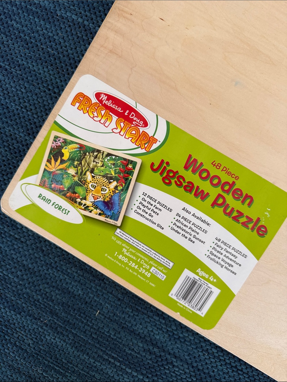 Melissa & Doug Wooden Jigsaw Puzzles - Pirate & Rainforest - Picture 9 of 9